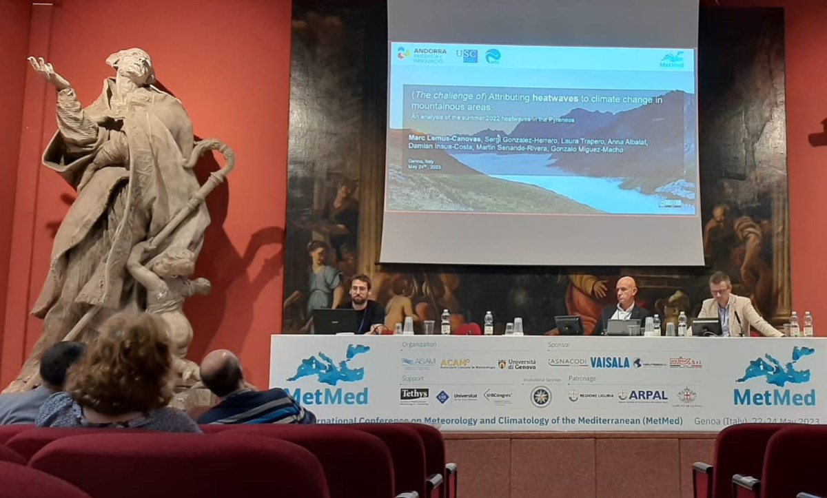 AR+I presenta dos treballs científics sobre meteorologia i clima a Gènova