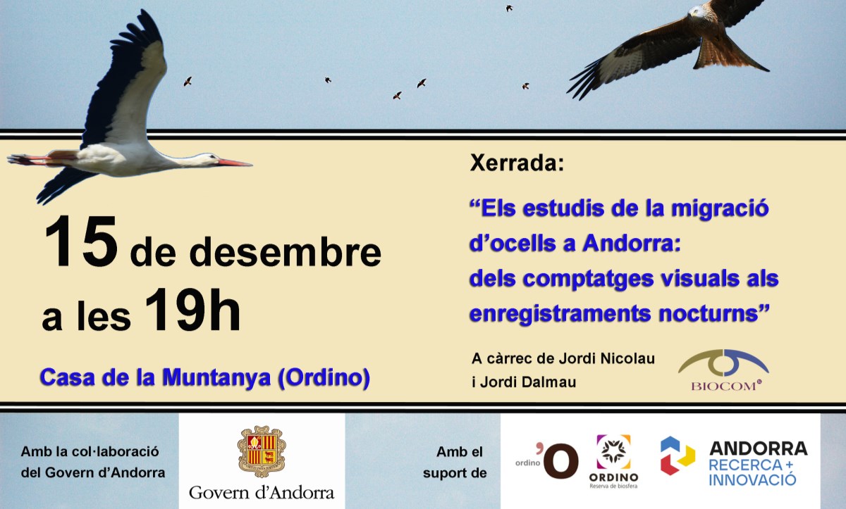 Els estudis de la migració d’ocells a Andorra: dels comptatges visuals als enregistraments nocturns