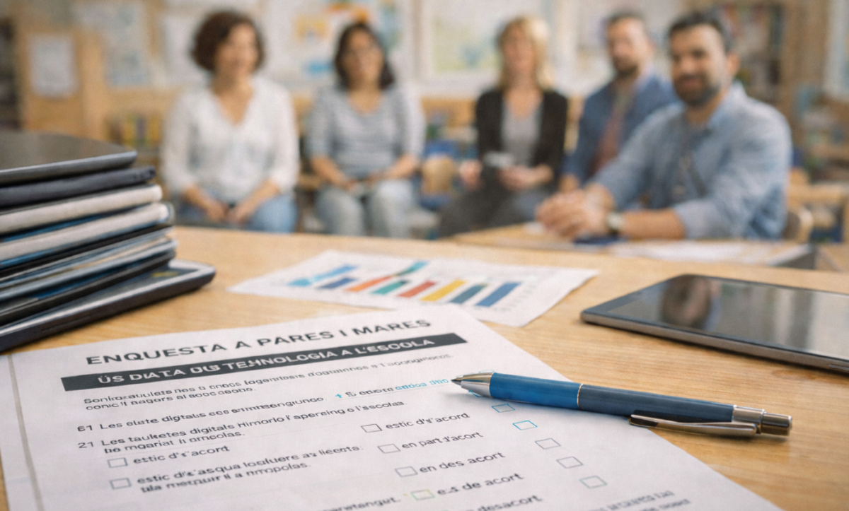 Enquesta als pares sobre l'ús de dispositius digitals