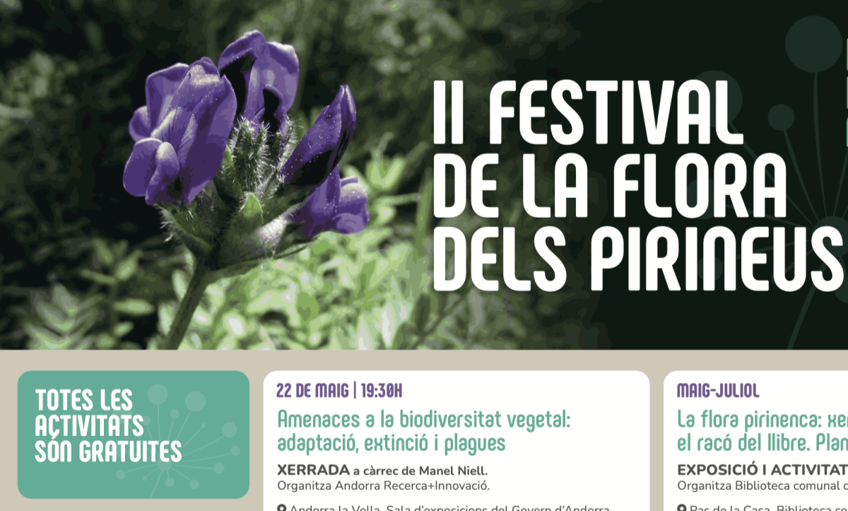 FESTI’FLORA, el festival de flora de l’est dels Pirineus proposa 11 activitats per conèixer l’entorn