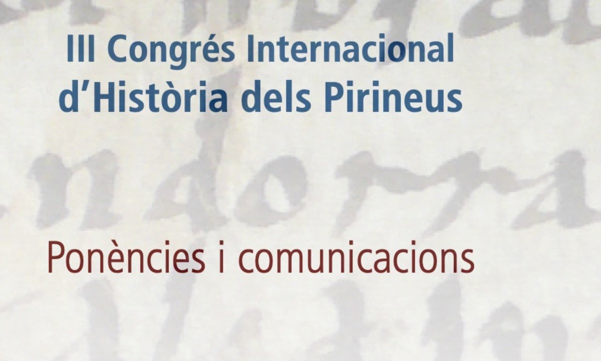 III Congress of the History of the Pyrenees