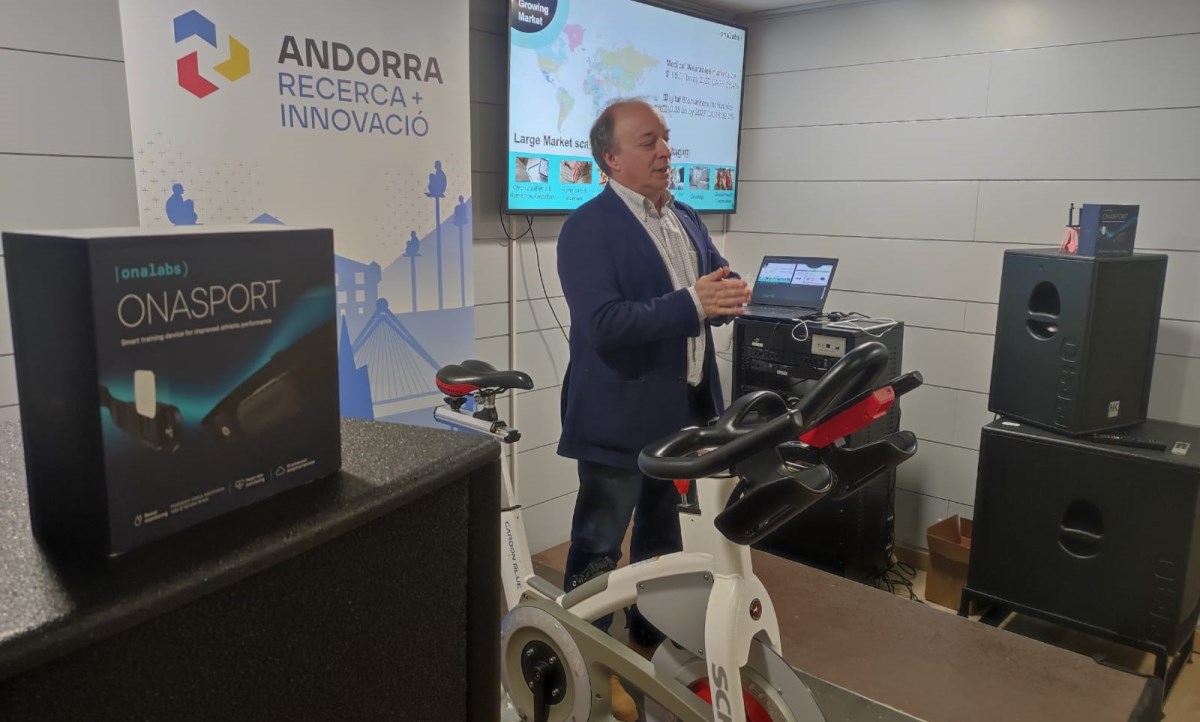 The startup Onalabs tests its Ona Sport product, for health and sports performance monitoring, in the Andorra Living Lab environment